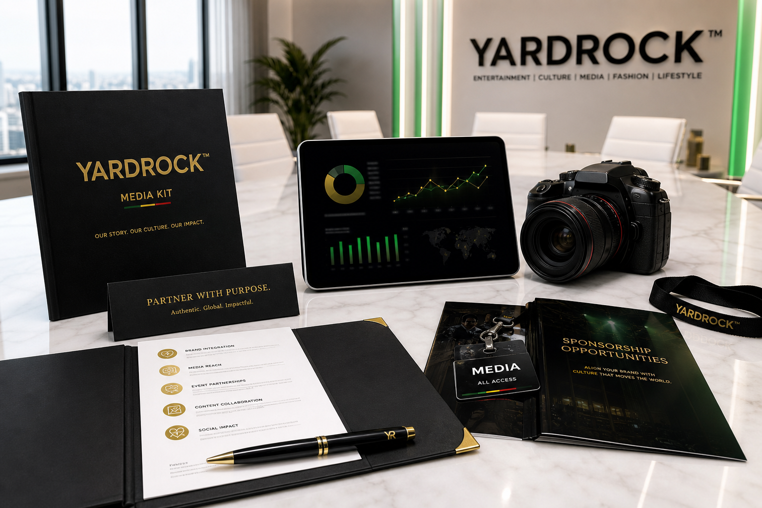 Premium Yardrock media kit and sponsor partnership materials